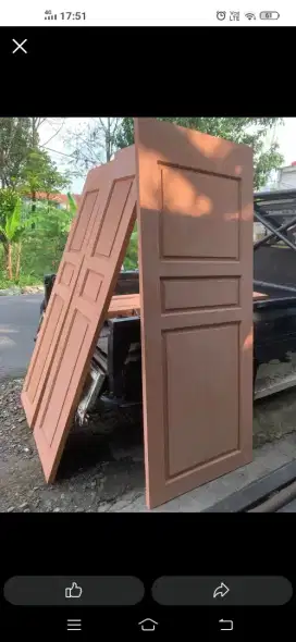 Kusen + pintu nya ready dari kayu bekas Meranti oven berkualitas