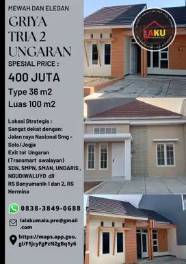 GRIYA TRIA 2 UNGARAN HUNIAN NYAMAN LEGA LUAS