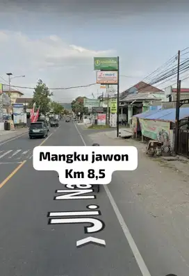 Tanah pinggir jalam raya wonosari KM 8.5 cocok usaha