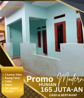 Rumah murah 2 kamar siap huni akses strategis dekat jalan utama