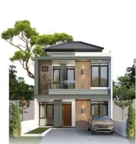 Rumah Cantik 2 Lt Design Kekinian Cluster Gentan