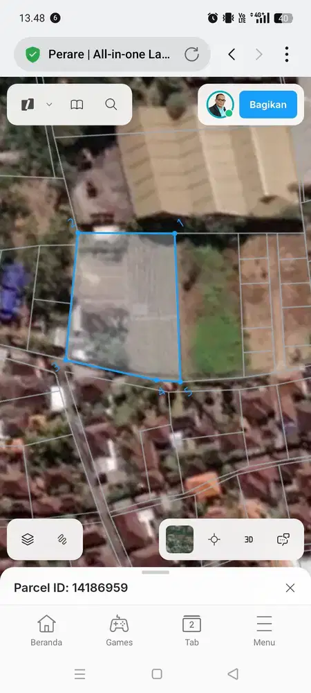 DIKONTRAKAN TANAH KAWASAN VILLA