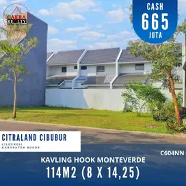 Dijual KAVLING Hoek Taman 114 m2 Citraland Cibubur