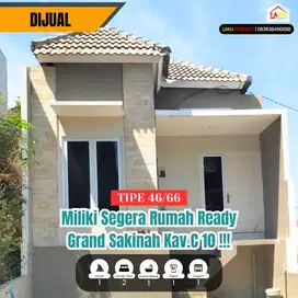 JUAL RUMAH BARU READY STOCK Perum. Grand Sakinah Kav. C-10