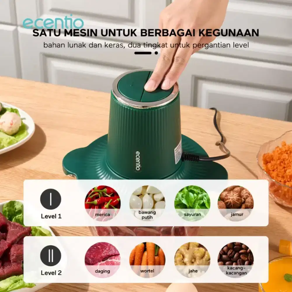Pencacah blender daging kaca
