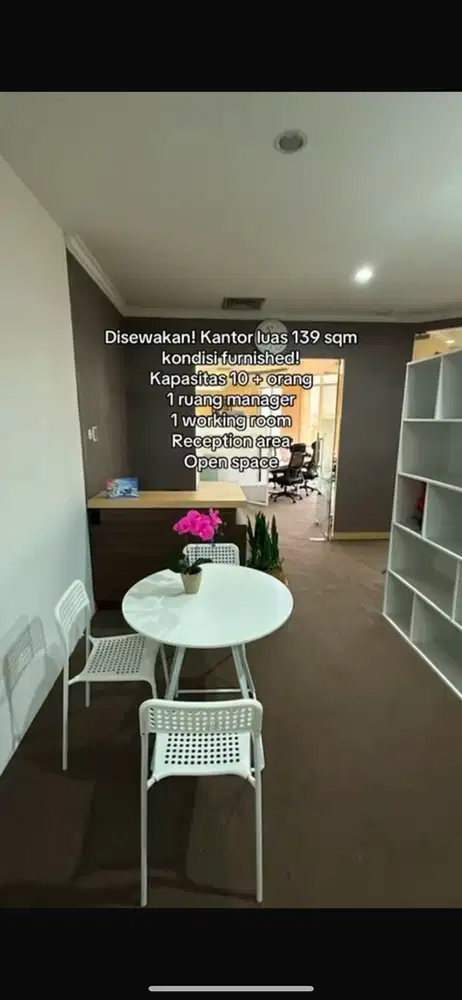 DISEWAKAN OFFICE FURNISH DI THE CEO BUILDING