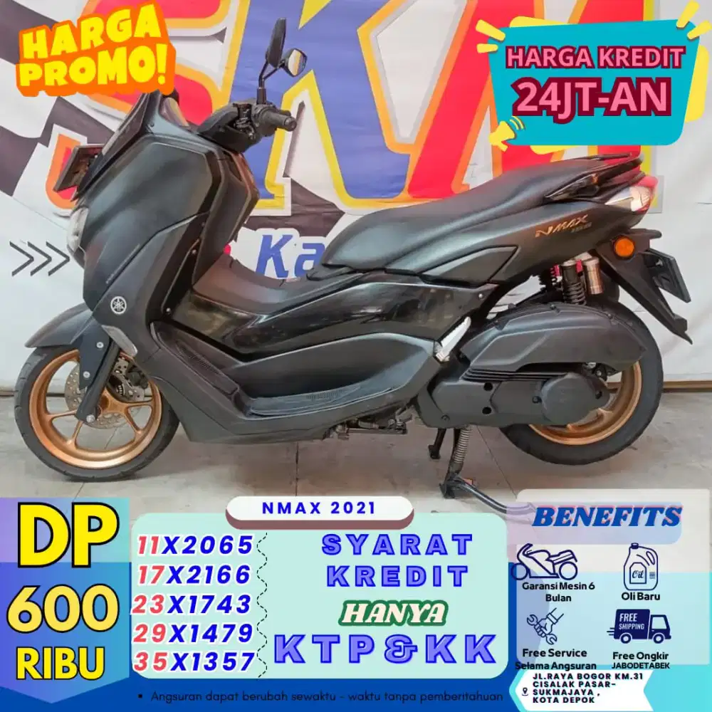 DP 600rb - bawa pulang nmax 2021 km low bergaransi