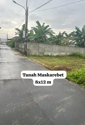 Jual tanah Kapling dekat Kantor Lurah Alang-alang Lebar