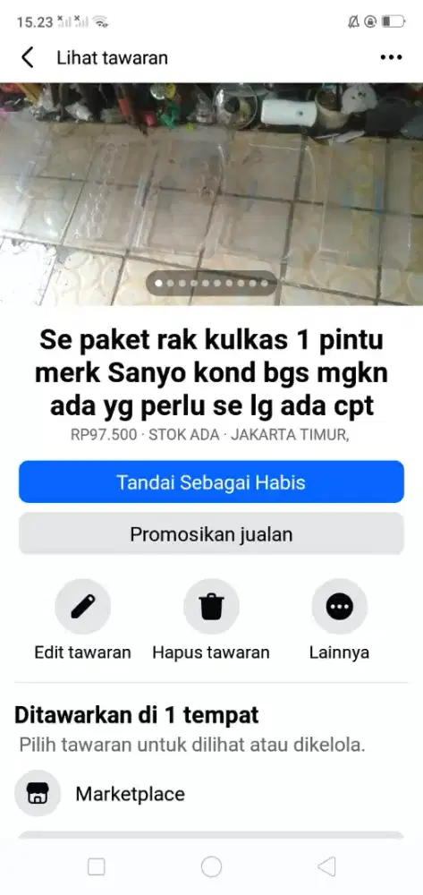 Se set rak kulkas Sanyo 1 pintu ex copotan bgs MLS mgkn ada yg  perlu