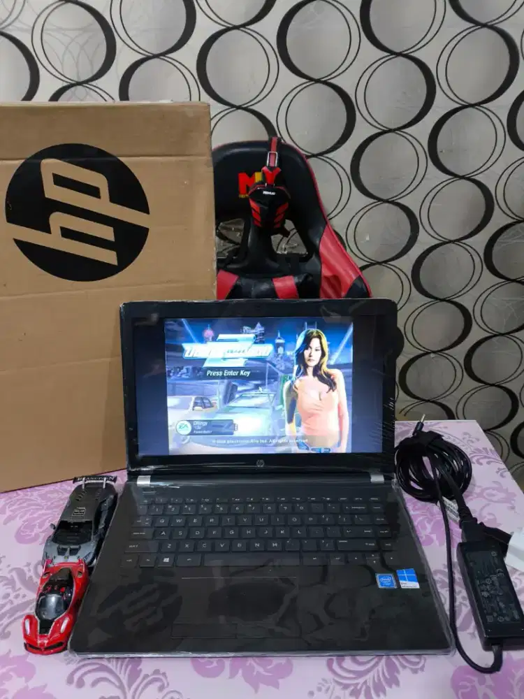 HP 14 F41 Slim RAM 8GB SSD Windows 10 Siap Pakai