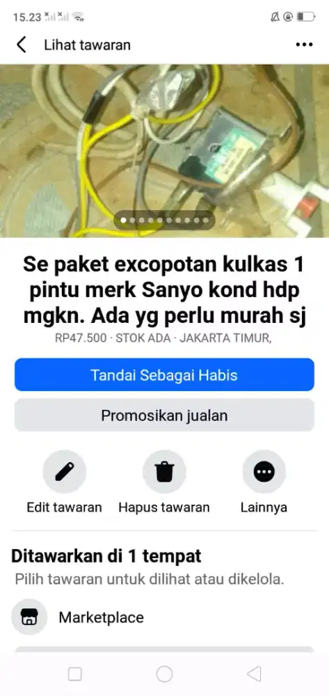 Se paket ex copotan kulkas Sanyo 1 pintu kond hdp mgkn ada yg perlu