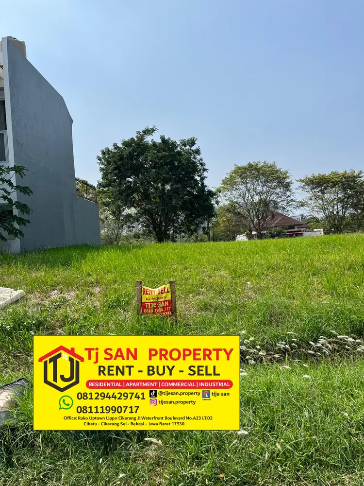 Dijual Kavling 200 m2, Taman simpruk Lippo Cikarang, 4.75 Juta/m2!