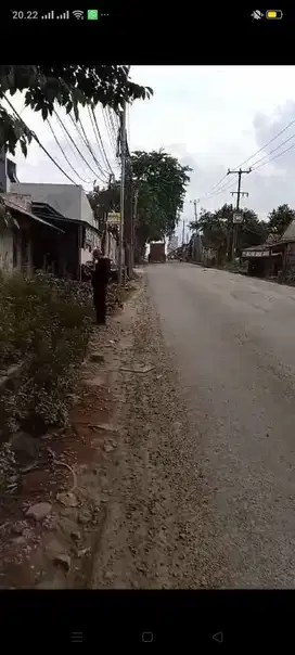 dijual tanah di jln raya Parung panjang
