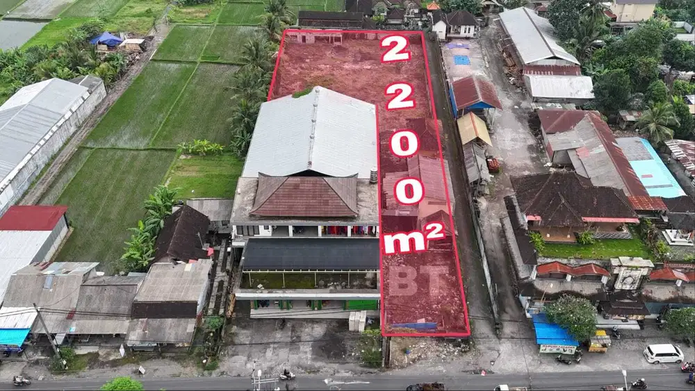 Tanah Ngantong Zona Perdagangan Jasa Sayan Ubud Bali