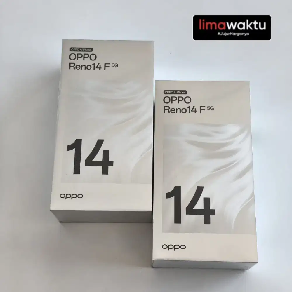 OPPO RENO 14F 5G 8/256 GB KREDIT BUNGA 0% SYARAT CUMA KTP