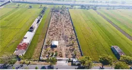 Tanah sudah urug dan pagar keliling Pandeyan Ngemplak Boyolali