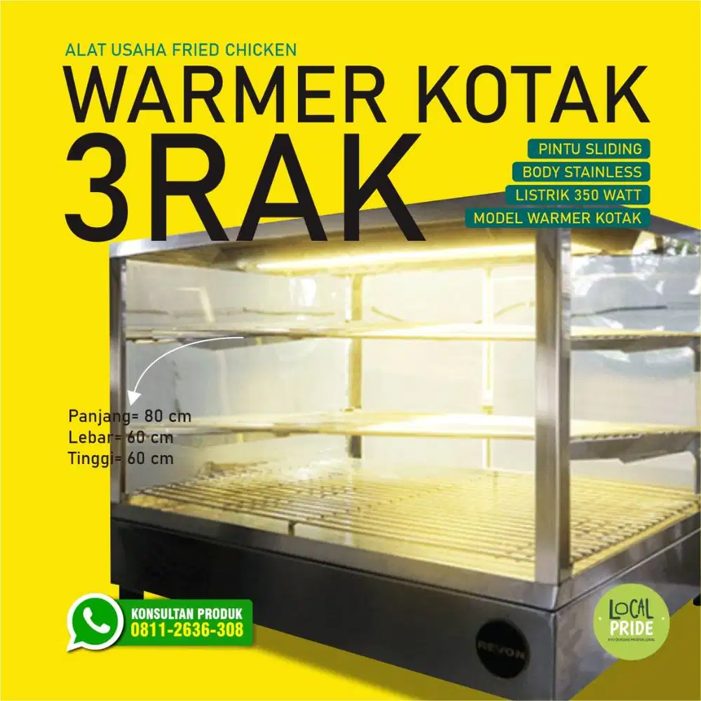 Warmer kotak pemanas chiken atau croissant