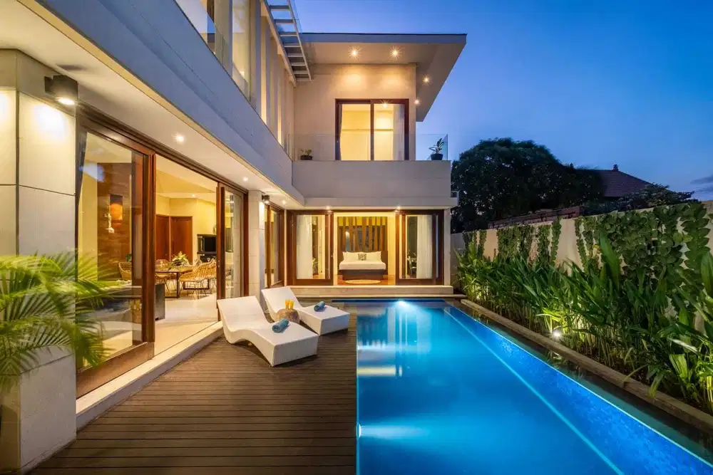 dijual villa luxury lantai 2 canggu