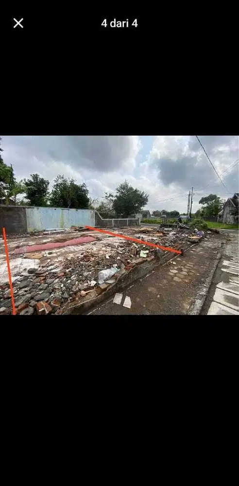 Tanah Pekarangan Bagus Area Pasar Cebongan Mlati Sleman