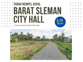 Tanah Dekat RSUD Sleman, Nempel Aspal, Luas 126