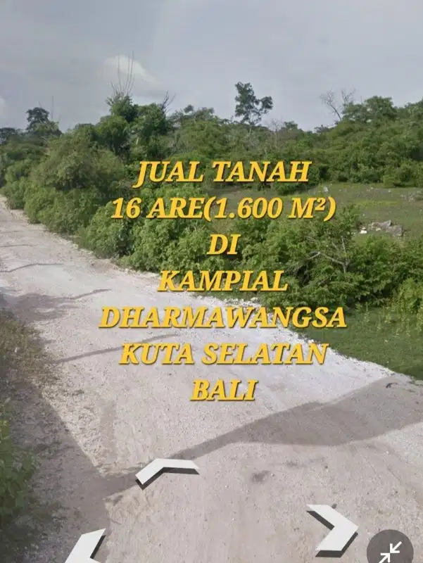 jual tanah langka 16are di kutuh darmawangsa perumahan