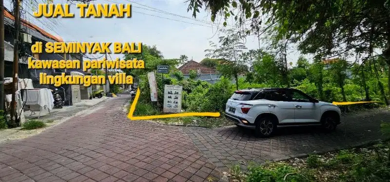 tanah langka 286m2 seminyak bidadari siap bangun villa