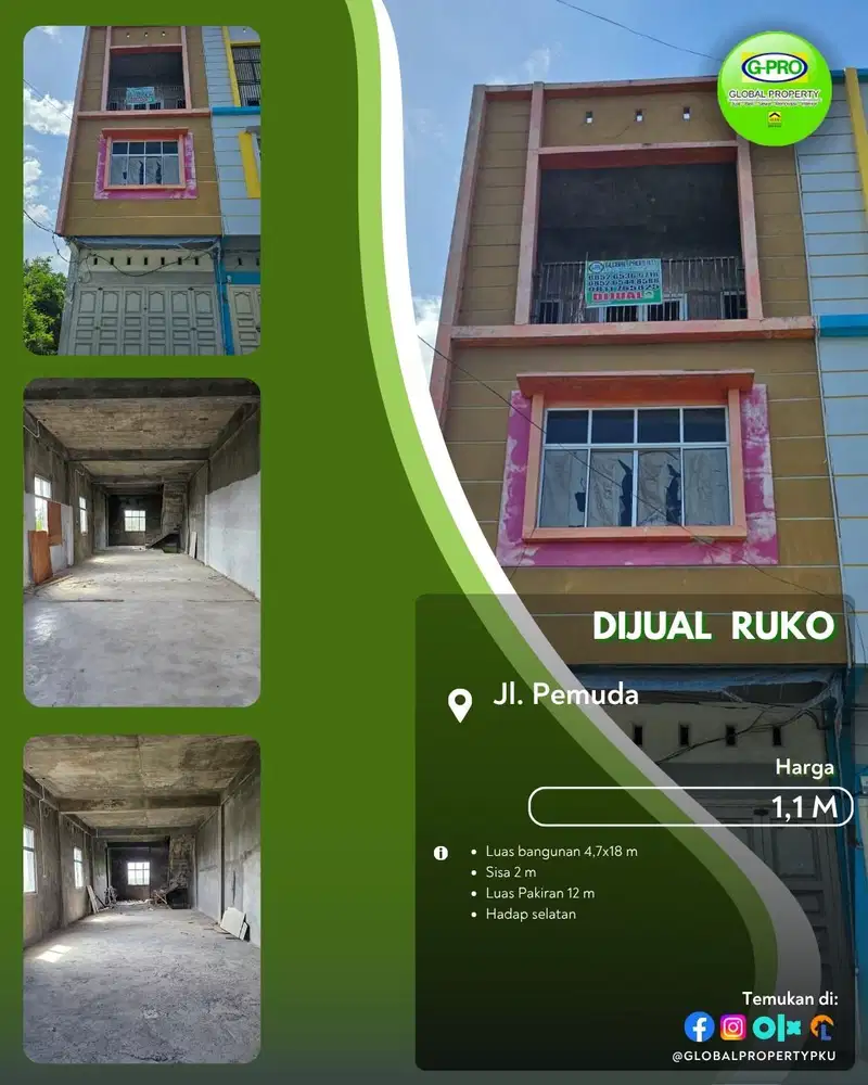 Dijual Ruko Jalan Pemuda Siap Usaha Tengah Jalan Siap Usaha!