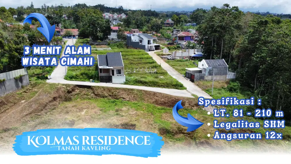 Tanah Kavling Asri di Mutiara Kolmas, View Kota Cimahi