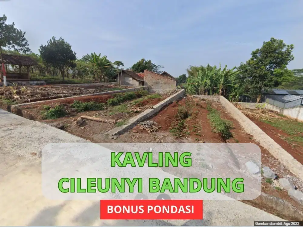 Tanah Murah Dekat Tol Cileunyi Bonus Pondasi Batu Kali