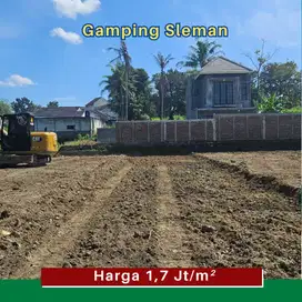 Tanah Jogja Gamping 5 Menit Ke Pasar Balecatur SHM Pekarangan
