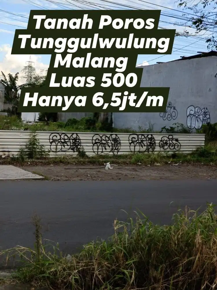 Tanah Murah Poros Tunggulwulung Malang Kota