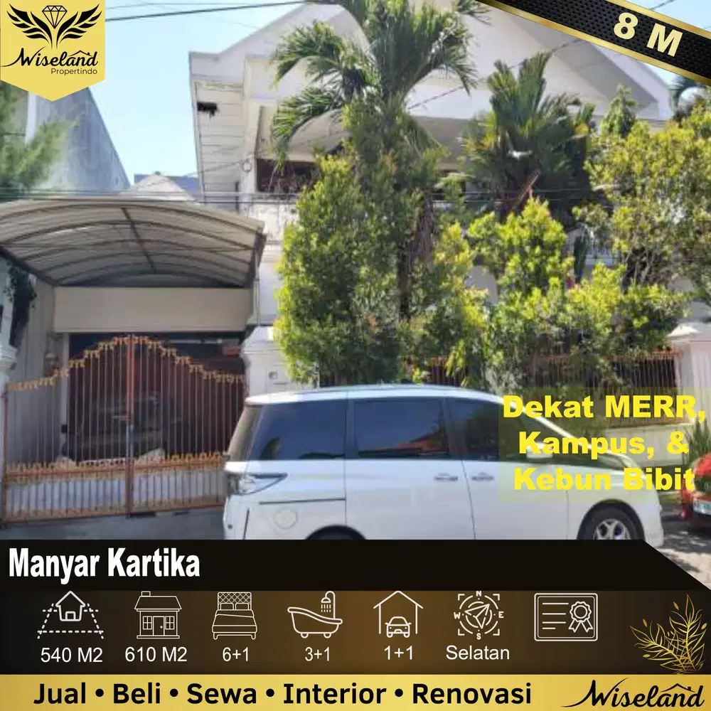 Dijual Rumah Manyar Kartika Surabaya