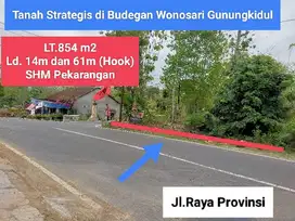 Jual Tanah strategis di Kota Wonosari Gunungkidul