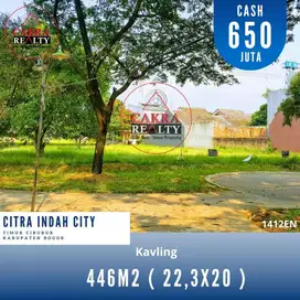 1412en.Kavling Murah Luas 446m2 Citra Indah City