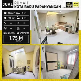 1,75 M nego Dijual Rumah 2 lantai kota baru parahyangan KBP lt 108/110