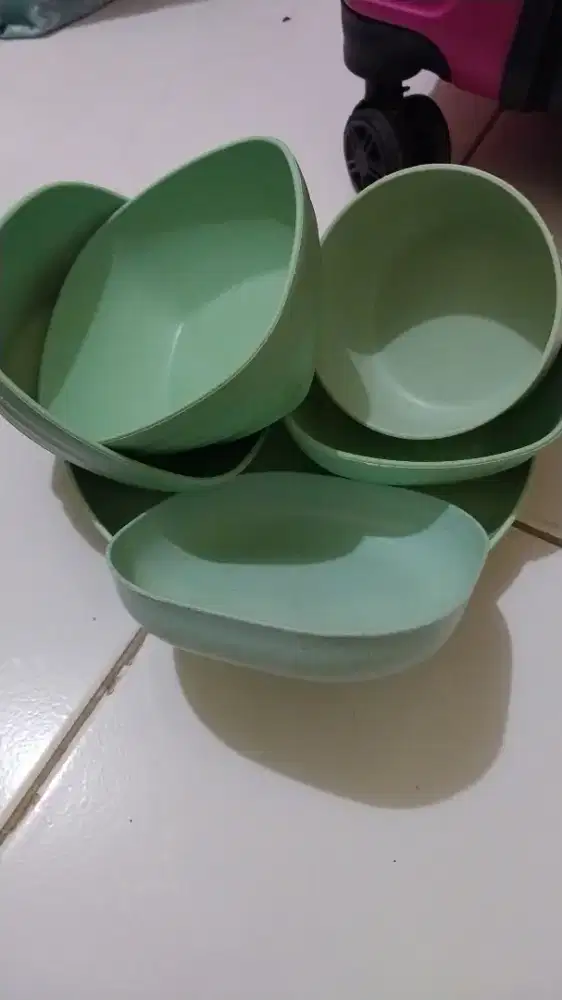 Mangkok piring bahan jerami