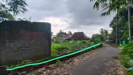 Tanah nyaman dan asri jalan aspal sidumartani