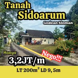 tanah dijual dekat ke kota jogja di Sidoarum