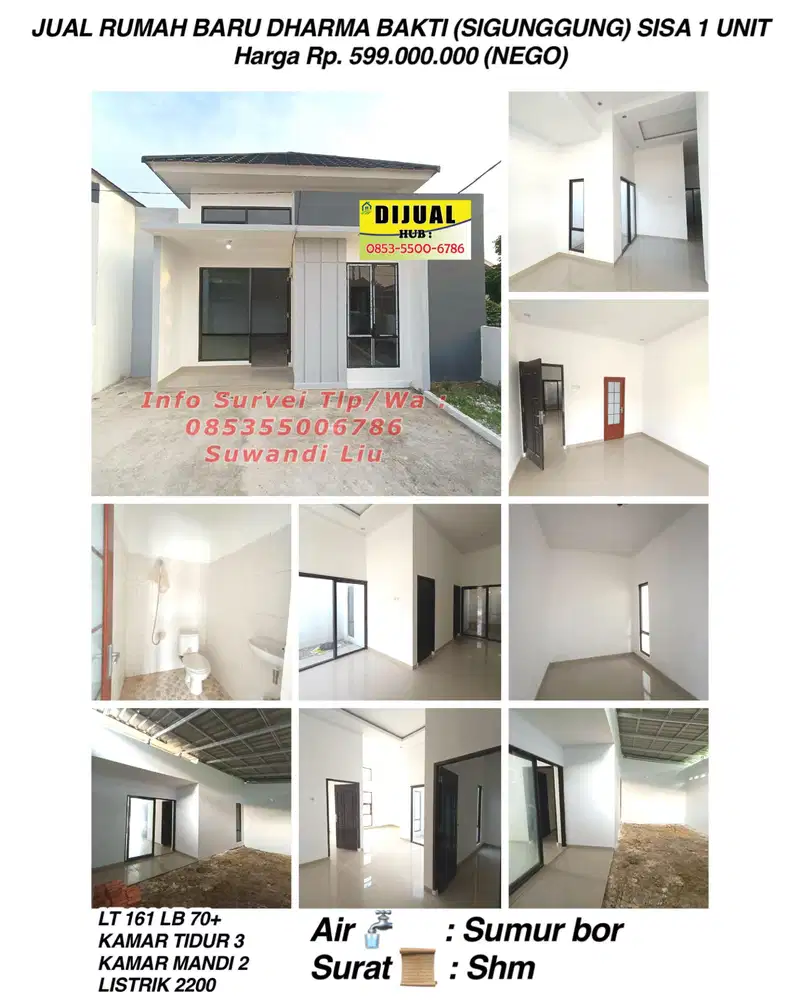 Jual rumah baru dharma bakti (sigunggung)