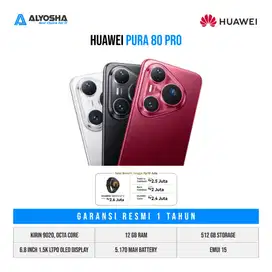 Handphone Terbaru Huawei PURA 80 Pro FREE GT5