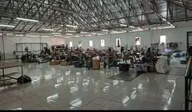 Dijual bangunan pabrik garment cocok utk gudang, tanjung pura 5