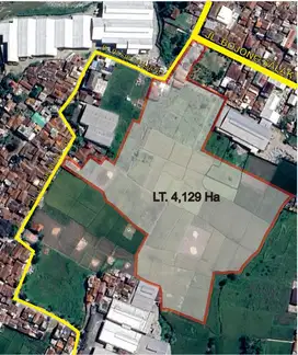 Jual Tanah Luas di Jalan Bojong Salak (Sayap Kopo Katapang)