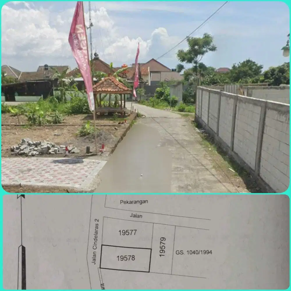 Tanah pekarangan sangat startegis timur stadion maguwoharjo