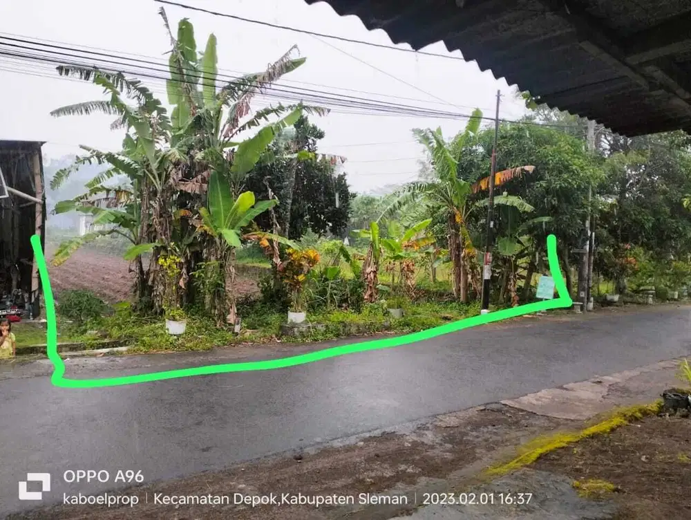 Tanah strategis timur kampus unriyo maguwoharjo cocok kavling