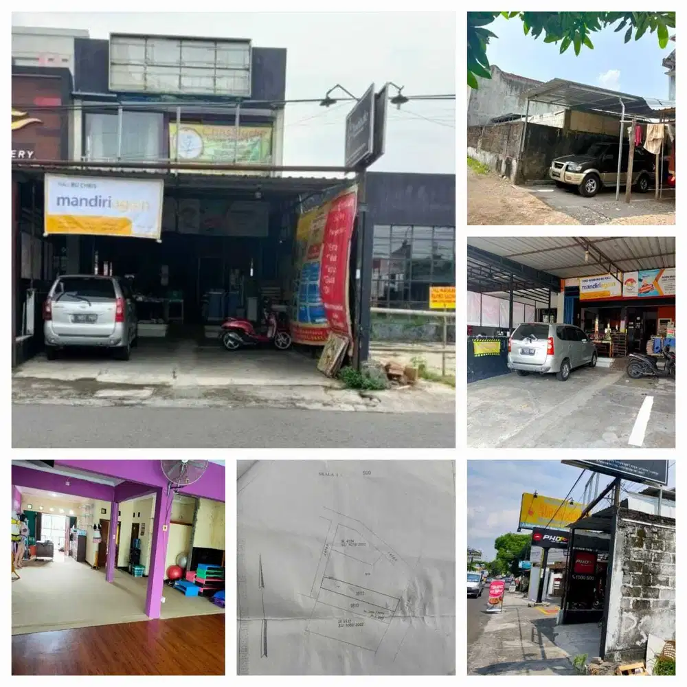 Ruko usaha pinggir jalan raya kaliurang KM 8 sangat ramai