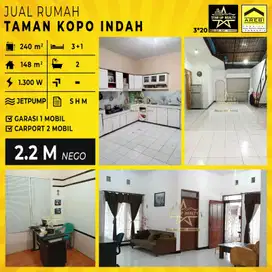 2,2 M nego dijual rumah TKI 2 taman kopo indah 2 , lt 240 lb 148
