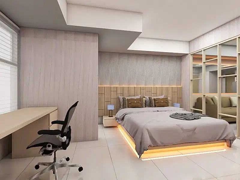Apartemen 1 Br, Furnished, Orange County Lippo Cikarang, 90 Juta/Thn!