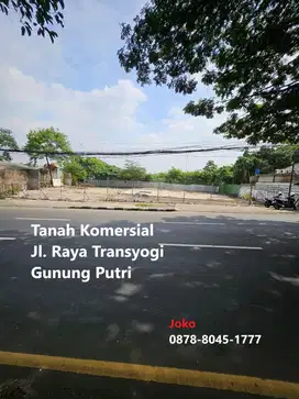 Tanah Komersial Harga BAWAH NJOP Jl. Raya Alternatif, Cibubur