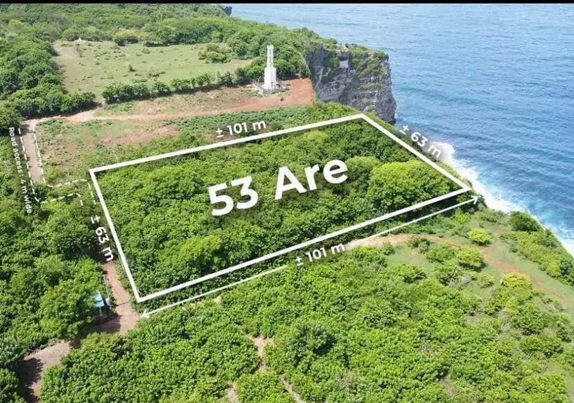 Dijual tanah kosong view pantai