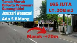Jual Tanah di tengah Kota Wonosari Gunungkidul